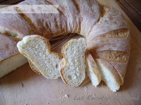 Rosca de pan blanco