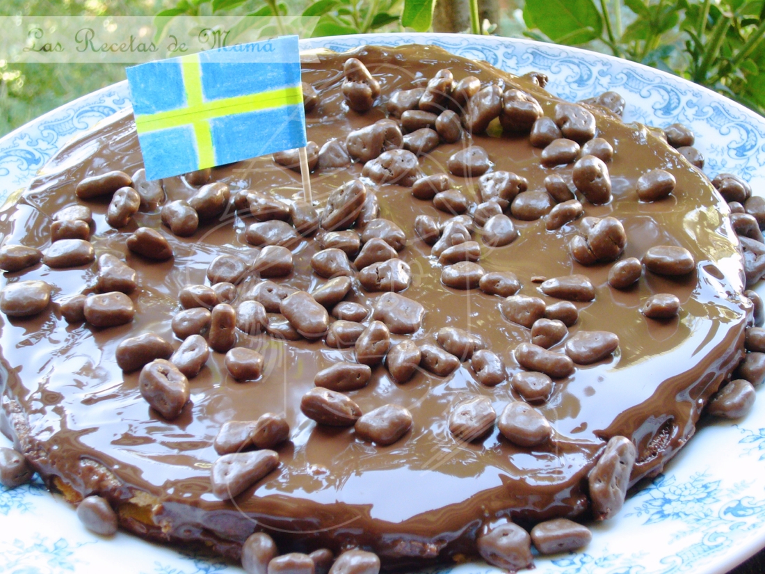 Tarta sueca de almendras y Daim