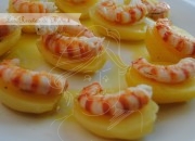 Langostinos con patatas