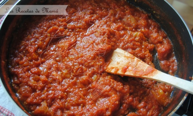 Salsa de tomate – tomate frito casero