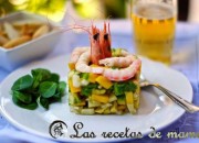 Ensalada tropical con marisco